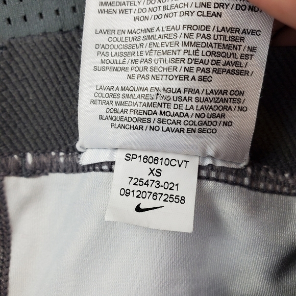 Nike Pro Legging Gray White XS - Picture 7 of 9